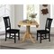 International Concepts 42 in. Dual Drop Leaf Table with 2 Splat Back Dining Chairs - 3 Piece Dining Set K01-42DP-C46-10P - alternate 2